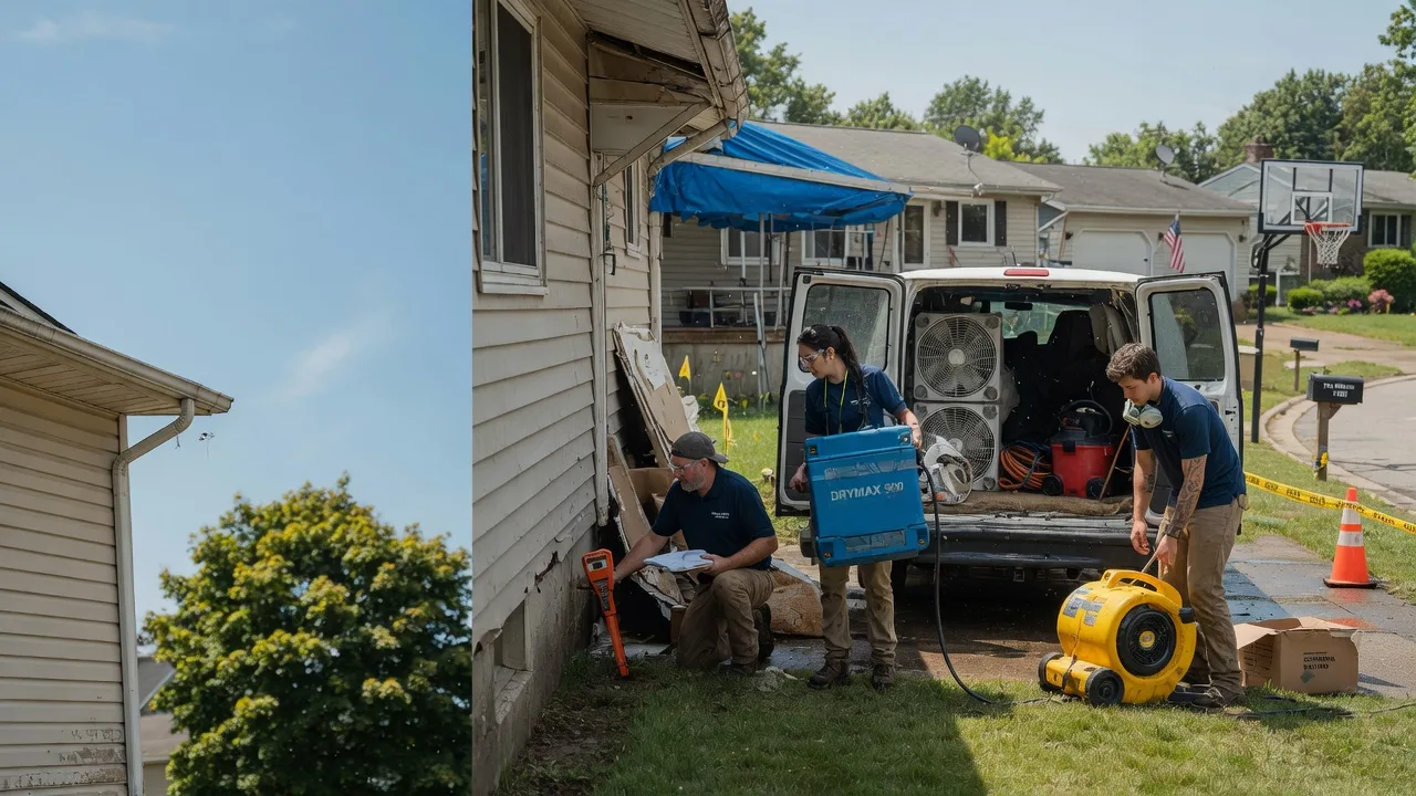 Ceiling Leak Cleanup in Solsberry, IN near me